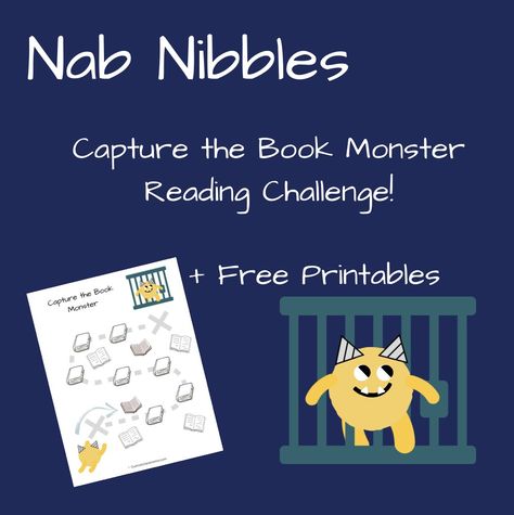 Nab Nibbles the books monster with this fun, engaging reading challenge for kids! Make reading more a family adventure Nibbles The Book Monster Activities, Nibbles Book Monster, Nibbles The Book Monster, Reading Challenge For Kids, Book Monster, Monster Activities, Reading More, How To Start Homeschooling, Homeschool Kindergarten