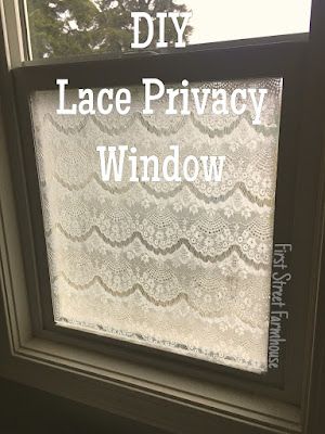 Window Lace Cornstarch, Lace Window Screen Diy, Curtains That Let Light Through, Lace On Windows With Cornstarch, Bedroom Window Privacy Ideas, Lace Window Curtains, Bathroom Window Ideas Privacy, Frosted Window Diy, Diy Privacy Window