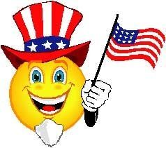 American Flags Clipart and Graphics 4th Of July Emoji, Happy Independence Day Usa, 4th Of July Clipart, American Day, Emoji Images, Options Trading, Binary Options, Funny Emoji, Patriotic Holidays