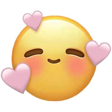 Big Emojis, Blushing Emoji, Pink Heart Emoji, Phone Emoji, Apple Emojis, Imessage Sticker, Images Emoji, Emoji Stickers Iphone, Cute Blush