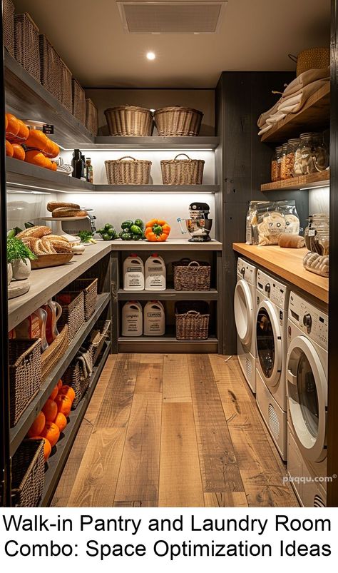 Discover the perfect blend of style and functionality with our tips for a pantry laundry room combo. Optimize your space effortlessly. Pantry Laundry Room Combo, Laundry Room Decor Ideas, Pantry Laundry Room, Pantry Laundry, Pantry Room, Dream Laundry Room, Pantry Remodel, Laundry Room Closet, Laundry Room Layouts