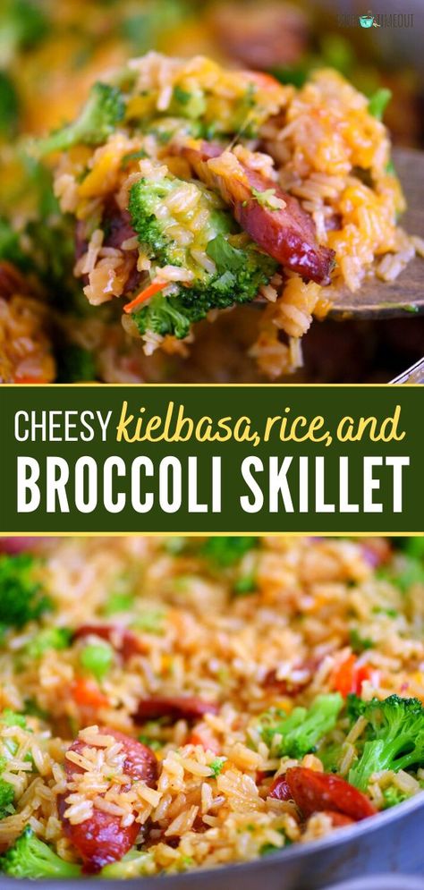 Kielbasa Broccoli Cheese, Turkey Kielbasa And Rice Recipes, Easy Dinner Recipes Keilbasa, Meal Prep Keilbasa, Sausage Rice Broccoli Cheese, Cheesy Kielbasa Rice And Broccoli Skillet, Kielbasa And Wild Rice Recipes, Instant Pot Recipes With Sausage, Meals With Kalabasa