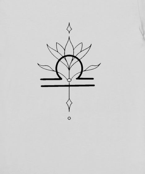 Libra Sternum Tattoo, Libra Minimalist Tattoo, Libra Symbol Art, Libra Drawing, Libra Tattoo Ideas For Women, Libra Goddess Tattoo, Libra Tattoo Ideas, Libra Flower, Libra Zodiac Tattoos