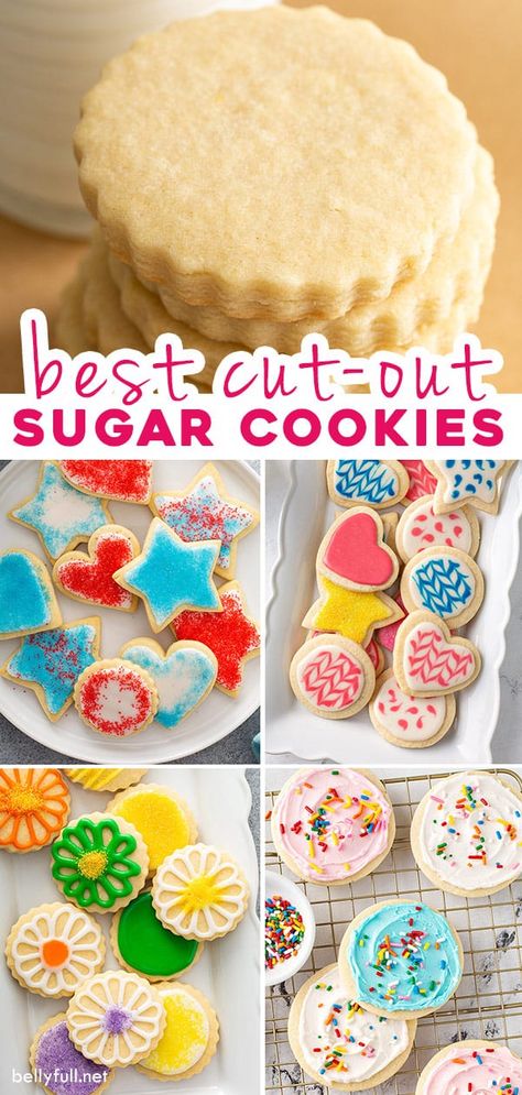 Cut Put Sugar Cookie Recipe, Good Sugar Cookie Recipe For Decorating, Butter Cookie Recipe For Decorating, Decorating Cookies Recipes, Cookie Recipes Shapes, Sugar Cookie Recipes For Decorating, Butter Cookies For Decorating, Best Cookie For Decorating, Healthy Cutout Cookie Recipe