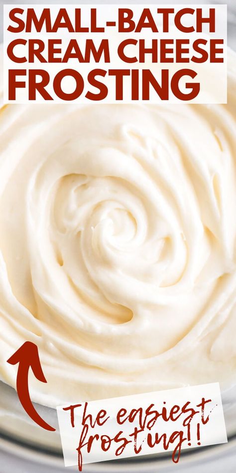 Recipe For Cream Cheese Icing, How To Make A Cream Cheese Frosting, Frosting Recipes Small Batch, How To Make Cream Cheese Frosting Easy, Easy Cream Cheese Buttercream Frosting, Real Cream Cheese Frosting, Cream Cheese Frosting For Muffins, How To Make Cream Cheese Icing For Cake, Smooth Cream Cheese Frosting