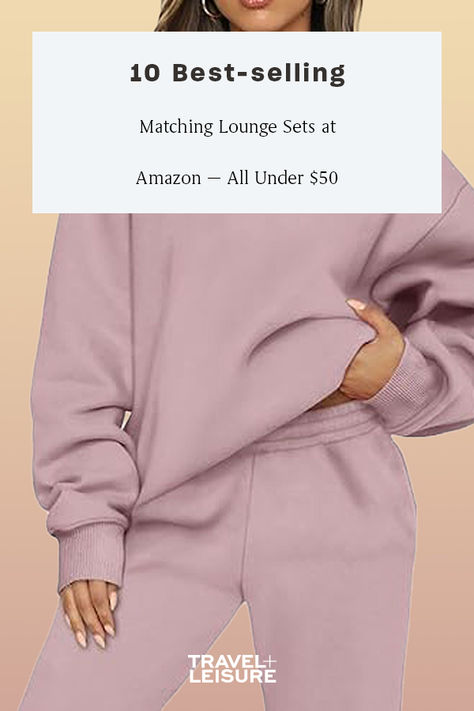 In Amazon’s Fashion hub, the best-selling matching lounge sets are all under $50. Score comfortable, cozy, and versatile sets you can wear for travel. Click to shop now! We may receive compensation if you click on our links. #amazonfinds #amazonmusthaves #amazontravel #loungesets Matching Set Outfit Two Pieces, Set Outfit Two Pieces, Gym Closet, Athleisure Inspo, Summer Lipstick Colors, Sweatpants Aesthetic, Sweater Two Piece Set, Summer Lipstick, Travel Smart