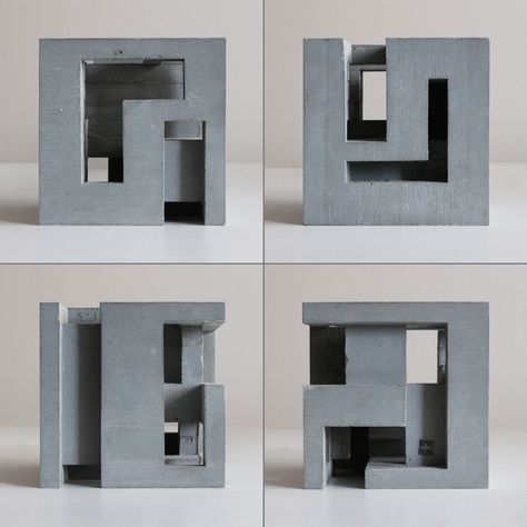 Cubic Geometry ix-v on Behance Cubic Geometry, Cubic Architecture, David Umemoto, Brutalist Concrete, Cubes Architecture, Conceptual Model Architecture, Concept Models Architecture, Geometric Shapes Art, Conceptual Architecture