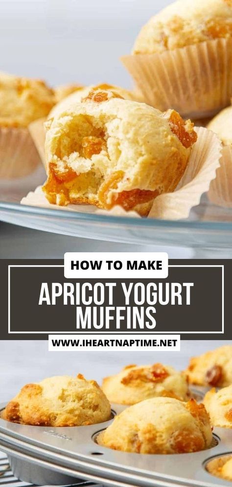 Apricot Bread Recipe, Dried Apricot Recipes, Apricot Muffins, Apricot Dessert, Baking Breakfast, Yogurt Muffins, Apricot Recipes, I Heart Naptime, Bread Recipes Sweet