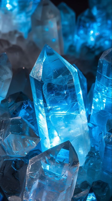 Semiprecious stones Light Blue Crystal Aesthetic, Blue Zircon Aesthetic, Aquamarine Blue Aesthetic, Blue Diamonds Aesthetic, Gem Stone Aesthetic, Sapphire Aesthetic Gem, Blue Sapphire Aesthetic, Blue Crystal Aesthetic, Blue Crystal Wallpaper