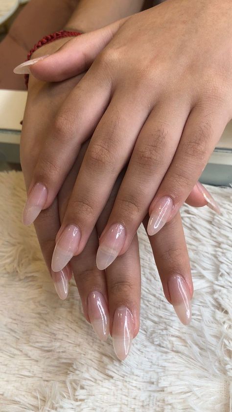 Natural Polygel Nails, Polygel Almond Nails, Almond Polygel Nails, Long Oval Nails, Nails Polygel, Nails Neutral, Inspiration Painting, Polygel Nails, Almond Shape