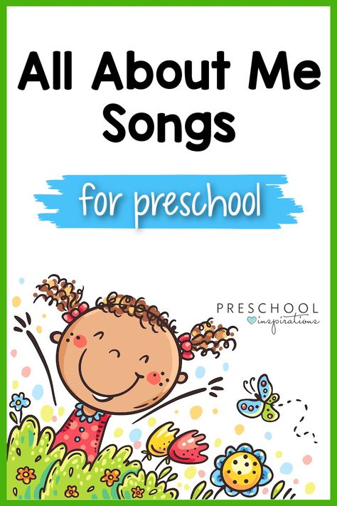 All About Me Music Activities, All About Me Rhymes, All About Me Songs Preschool Circle Time, Songs For All About Me Theme, All About Me Learning Centers, Cupcake Songs For Preschool, Songs About Emotions For Preschoolers, Me And My School Preschool Activities, I Am Special Songs For Preschool