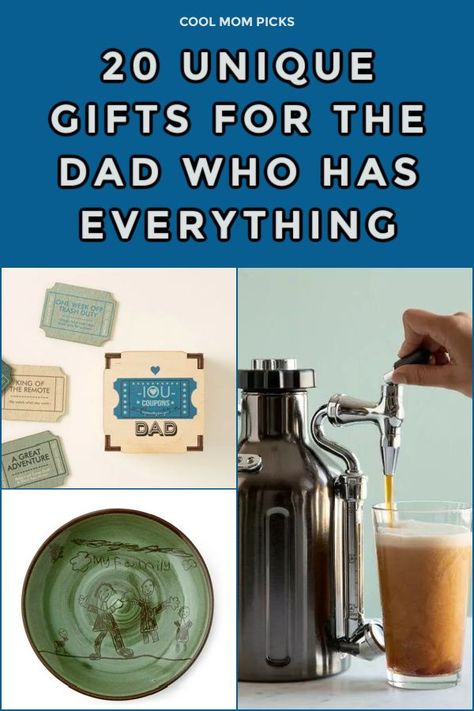 We found 20 unique gifts for dads and granddads who have everything -- or think they do. No junk either, and most support cool indie businesses + makers. Creative Gifts For Father, New Grandpa Gifts, Gifts For Stay At Home Dads, Fathers Christmas Gifts, Retro Gifts For Men, Christmas Gifts For Dads Who Have Everything, Unique Fathers Day Gifts Ideas From Kids, Papa Gift Ideas, Gift Ideas For Dads Birthday Creative