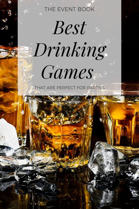 Best drinking games! for parties, for adults, for two, for three, men, women, garden, group, college, easy, DIY, cards, simple, never have i ever, funny, outdoor, team, halloween, summer, homemade, christmas, pub, questions, music, friends, birthday, new year's eve, nye, bachelorette, board, at home, alcoholic, camping, jenga, for four, backyard, shots, shooters, truth or dare, beach, creative, yard, quick, unique, on a budget, simple, easy, fun, awesome, indoor, 21st birthday, birthday party Drinking Games For New Years Eve, New Years Drinking Games For Adults, Best Drinking Games Parties, Drinking Games For Large Groups, Nye Drinking Games For Adults, Nye Drinking Games, Group Drinking Games Parties, New Years Eve Drinking Games, New Years Drinking Games