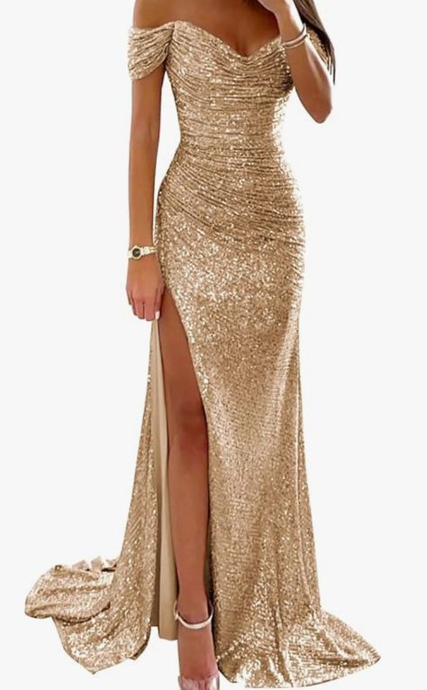 Sparkly Gold Prom Dress, Gold Dinner Dress, Gold Formal Dress Long, Gold Dress Long Classy, Gold Gala Dress, Sparkly Gold Dress, Matric Ball Dresses, Sparkly Bridesmaid Dress, Gold Dresses Long