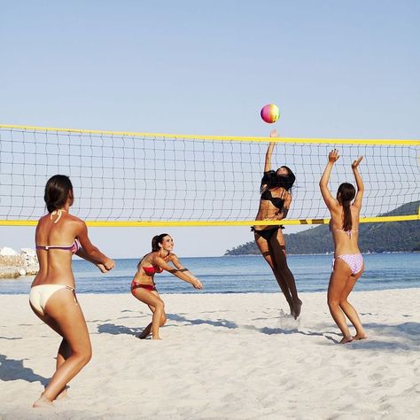 Outdoor-Activities-Sydney Volleyball Beginners, Sports Party Games, Volleyball Equipment, Indoor Volleyball, Volleyball Poses, Sports Logo Inspiration, Sydney Beaches, Australia Beach, Sport Woman Fitness