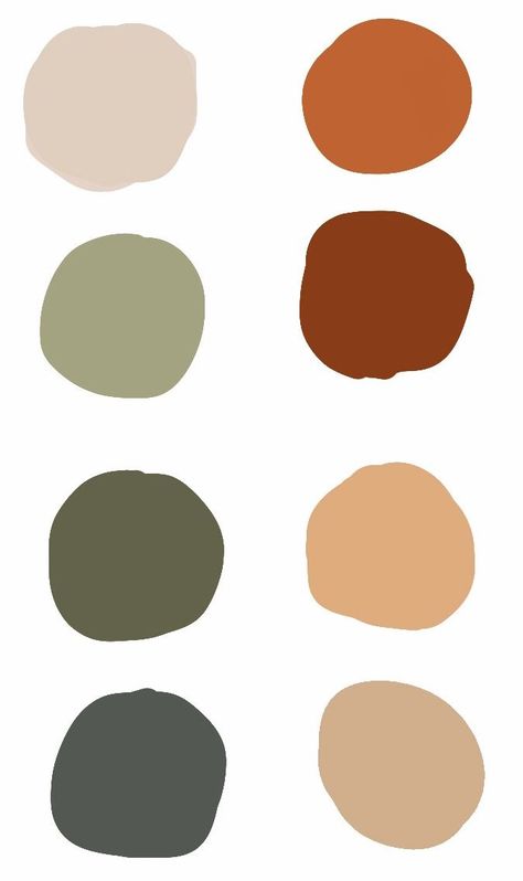 Earth Tone House Palette, Earth Tone Colour Pallete, Earthy Colour Palette Earth Tones, Cozy Earth Tone Color Palette, Earth Tones Palette Paint Colors, Tawny Color Palette, Bedroom Natural Colors Earth Tones, Farm Party Color Palette, Earth Tone Neutral Color Palette