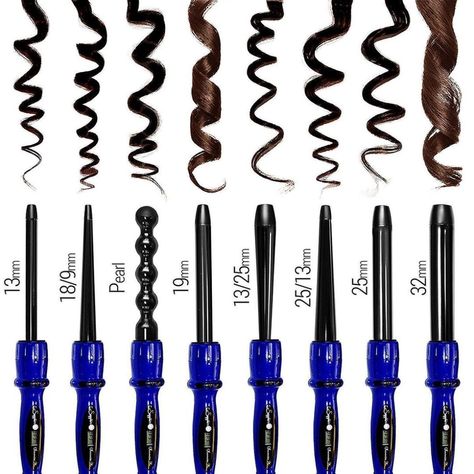 Different Types and Sizes of Curling Iron Barrels Iron Hairstyles, Curling Iron Size, Best Hair Curler, Curling Wands, Straightening Iron, Curling Iron Hairstyles, Curls Hairstyles, Curl Hair, Types Of Hair