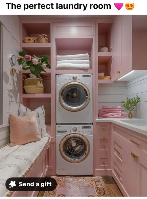 Practical Room Ideas, Dream House Interior Aesthetic, House Design For Small Space, Small Living Storage, Tiny Home Room Ideas, Storage Ideas Small House, Tiny Home Decorating Ideas Small Houses, Duplex Decorating Ideas, Pink Utility Room