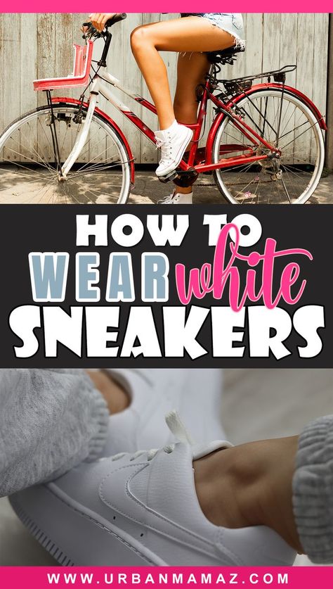 How to Wear White Sneakers Shoes To Wear With Sweatpants, How To Wear White Sneakers, Nike Leather, White Runners, White Tennis Shoes, White Leather Shoes, Womens Tennis Shoes, Socks Sneakers, Trending Sneakers