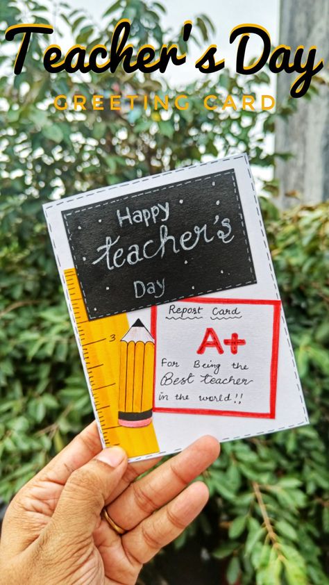 teachers day card, teachers day greeting card, diy teachers day card, art, drawing, craft, craft ideas, diy, diy ideas, teachers day, teachers day card making, how to make greeting card, greeting card, beautiful greeting making, greeting card making, diy card, handmade teachers day card, how to make teachers day card, teachers day card easy, teachers day card ideas, teachers day gift ideas, teachers day drawing, shorts, video, shorts video, youtube shorts, viral, teachers day bookmark, teachers Teachers Day Cards Handmade Creative Diy, Teachers Day Card For Favourite Teacher, Happy Teachers Day Small Card, Teachers Day Card History Teacher, Grating Card For Teachers Day, Teachers Day Gifts Handmade Diy, Teachers Day Notes Ideas, Asthetic Teacher Day Card Ideas, Techar Day Card Design