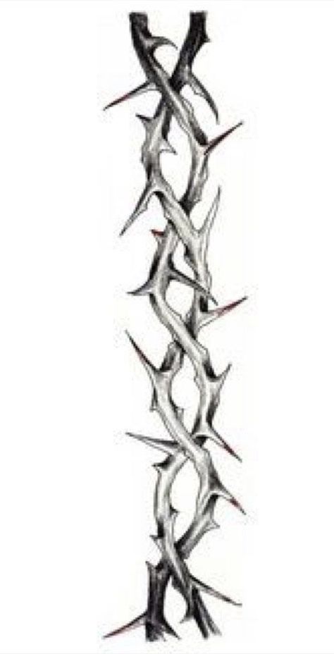 Tattoos Barbed Wire, Thorn Tattoo Design, Rose Thorn Tattoo, Tattoos Band, Tattoo Red Ink, Thorn Tattoo, Barbed Wire Tattoos, Gothic Tattoos, Tattoo Red