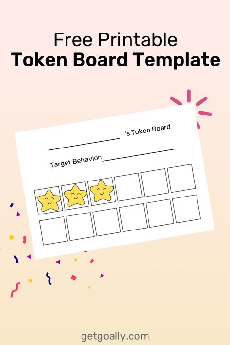 Token Board Printable Free, Behavior Board, Token System, Token Economy, Token Board, Classroom Behavior Management, Board Template, Visual Aid, Bible Coloring Pages