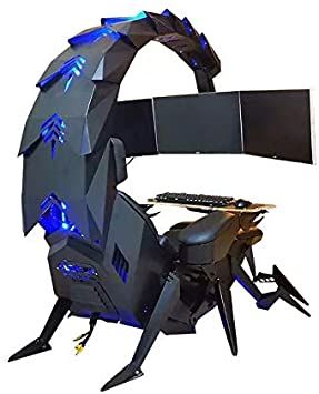 Amazon.com: IW-SK Imperator Works Gaming Chair Computer Chair for Office and Home: Computers & Accessories Cool Gaming Chair, Best Gaming Chair, Gaming Room Accessories, Gameing Set Up, Cool Gaming Setups, Ultimate Gaming Room, Gaming Workstation, Station Video, Ultimate Gaming Setup