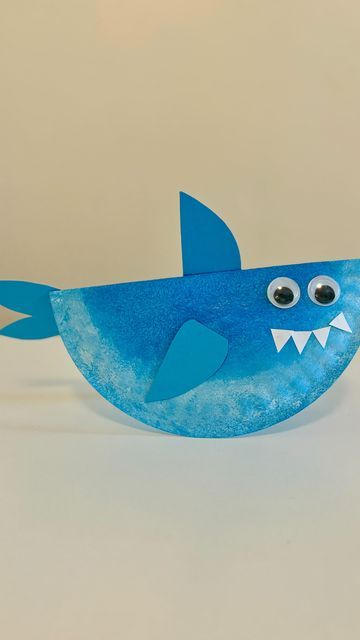 Mel  |  Early Childhood Educator on Instagram: "Rocking Shark Craft 🦈🦈  Follow @artsandcrafts4kids for more ideas! 🌟 . . . #sensoryactivities #artsandcrafts #diyartsandcrafts #activitiesforkids #kidsactivities #earlychildhoodeducation #playlearningideas #babyshark #shark" Ocean Activity For Toddlers, Easy Shark Crafts For Kids, Ocean Craft Preschool, Sea Crafts For Toddlers, Whale Crafts For Preschool, Shark Crafts For Toddlers, Ocean Animal Crafts Preschool, Shark Activities For Preschool, Orca Craft