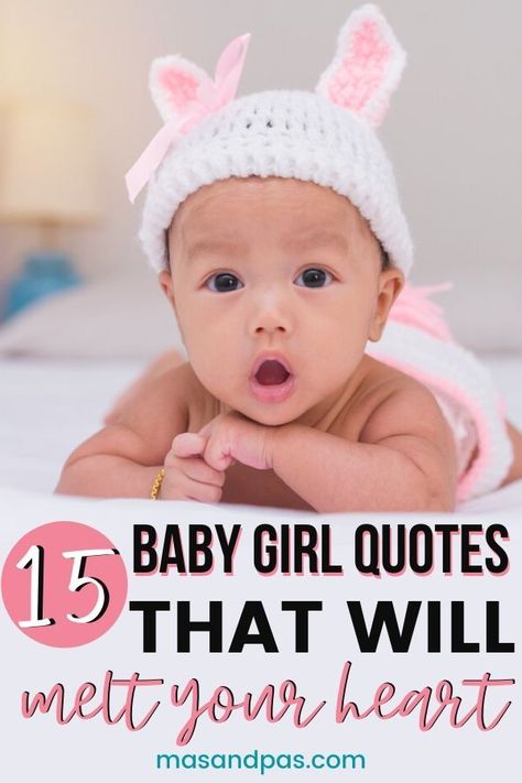 This is a lovely list of  15 quotes for baby girls that you can use in baby announcements or frame for your nursery.This list of quotes is perfect for expectant parents preparing for the arrival of their newborn baby girl. #quotes #baby #babygirlquotes #newborngirl #babyquotes #babyannouncement #babygirlsayings #newbornquotes Newborn Quotes Girl, Newborn Baby Girl Quotes, New Baby Girl Quotes, Quotes For Baby, Newborn Baby Quotes, Baby Arrival Announcement, Newborn Quotes