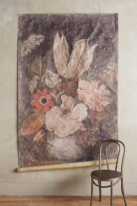 Petrichor Tapestry Anthropologie Art, Anthropologie Home, Hanging Canvas, Floral Tapestry, Floral Illustrations, Room Wall Decor, Hanging Tapestry, Wall Tapestry, Art Wall