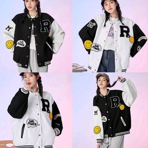 Baseball Jacket Women, Varsity Jacket Women, Baseball Varsity Jacket, Hoodie Oversize, Oversize Women, Swag Style, Oversized Jacket, Trend Fashion, Baseball Jacket