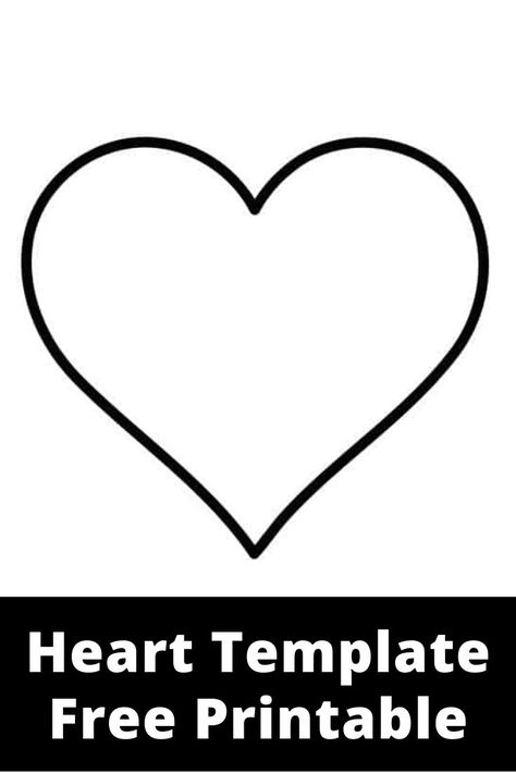 Heart Shape Pictures, Valentines Day Templates Free Printables, Free Heart Patterns Printable, Free Heart Printables, Free Heart Templates Free Printables, Heart Template Printable Free, Phomemo Templates, Free Printable Hearts, Hearts To Print Free Printable