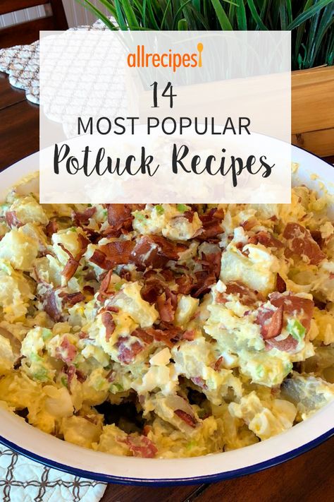 Good Pot Luck Dishes, Best Side Dishes For Potluck, Best Summer Potluck Dishes, Great Potluck Dishes, Best Potluck Salads, Work Lunch Potluck Ideas, Por Luck Dishes, Favorite Potluck Dishes, Potluck Favorites Easy