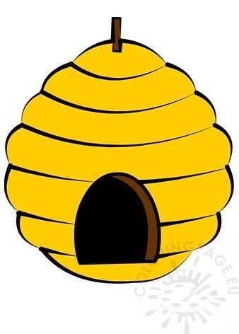 Bee Hive Pictures, Cartoon Bee Hive, Bee Cutouts Printable, Bee Hive Printable, Beehive Cartoon, Pictures Of Bees, Beehive Drawing, Bee Hive Craft, Bee Cartoon