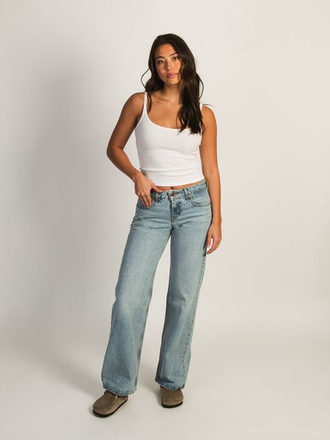 LEVIS LOW LOOSE BLASTED JEAN Straight Leg Jeans Levis, Levis 501 90s Jeans, Levi’s 501 Jeans, Levi 501 Jeans Women Outfit, Levis Women Outfits, Levis Jeans Women 501, Mid Rise Jeans Outfit, Levis 501 90s, 501 90s Jeans