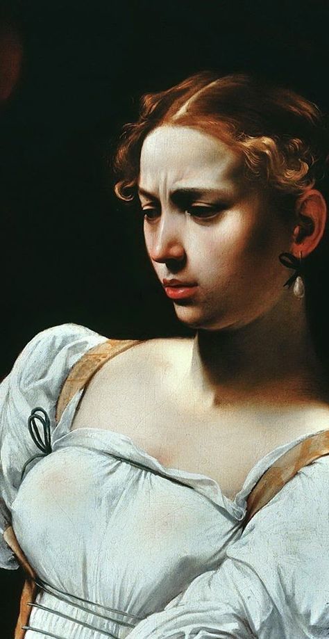 Caravaggio, Red Hair, A Woman, Red, Hair, White, Art