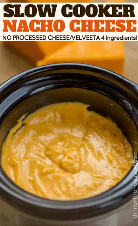 Slow Cooker Nacho Cheese, Nacho Cheese Recipe, Easy Nacho Cheese, Best Cheese Fondue, Nachos Cheese Recipe, Nachos Cheese Dip, Crockpot Slow Cooker, Chicken Pineapple, Garlic Pork