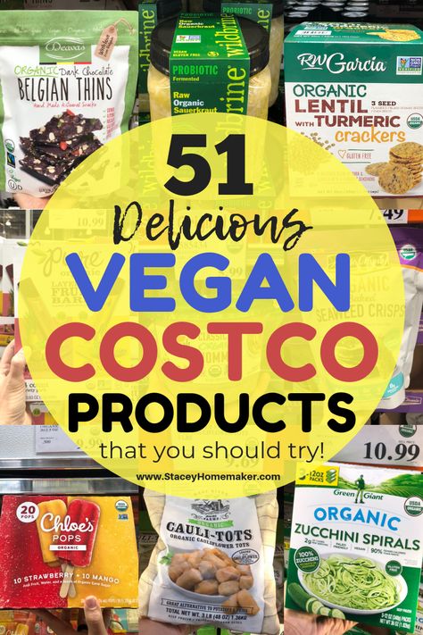 If you're vegan and you shop at Costco then you need this list of 51 Costco vegan products! Every item on my shopping list is label-checked, taste-tested, and picky husband-approved! Costco Vegan, Vegan Costco, Costco Products, Vegan Shopping List, Vegan Grocery List, Costco Shopping, Vegan Grocery, Vegan Shopping, Desserts Vegan