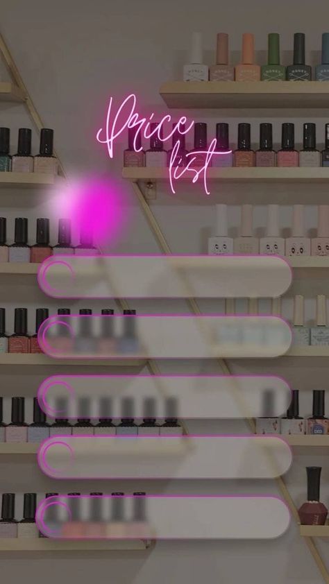 Nail Art Price List, Instagram Nail Page Ideas, Desain Salon Kuku, Nail Logos Ideas, Nail Logos, Nail Tech Quotes, Price List Design, Junk Nails, Business Nails