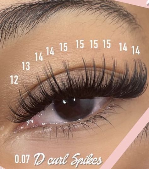 Lash Mapping With Curl, Lashes Extensions Lengths, Wispy Lashes Extensions Map, Eyelash Extensions Styles With Mapping, Eyelash Extensions With Numbers, Classic Cat Eye Lash Extensions D Curl, Eyelash Extensions With Purple, 16 Mm Lash Extensions, Lash Ideas Natural