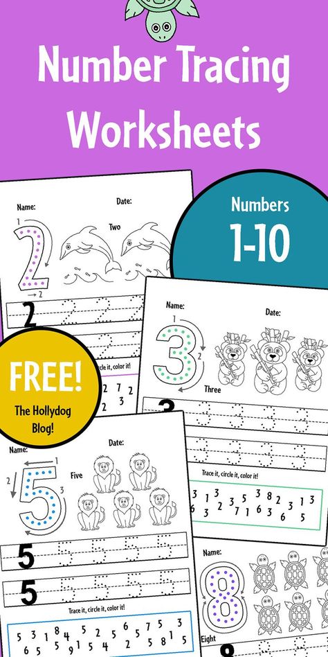 Check out these awesome printable worksheets for preschool! These number tracing worksheets are great for building fine motor skills and hand strength! Number Tracing Worksheets | Tracing Sheets | Math Worksheets | Number Tracing Printables Free | Number Tracing 1-10 | Number Tracing for Preschool Montessori, Letter And Number Tracing Worksheets, Number Tracing Sheets Free, Number Trace Worksheet, Number 1 Preschool Worksheets, Preschool Number Tracing Free Printable, Number Tracing Printables Free Preschool, Preschool Tracing Printables, Free Number Tracing Printables 1-20