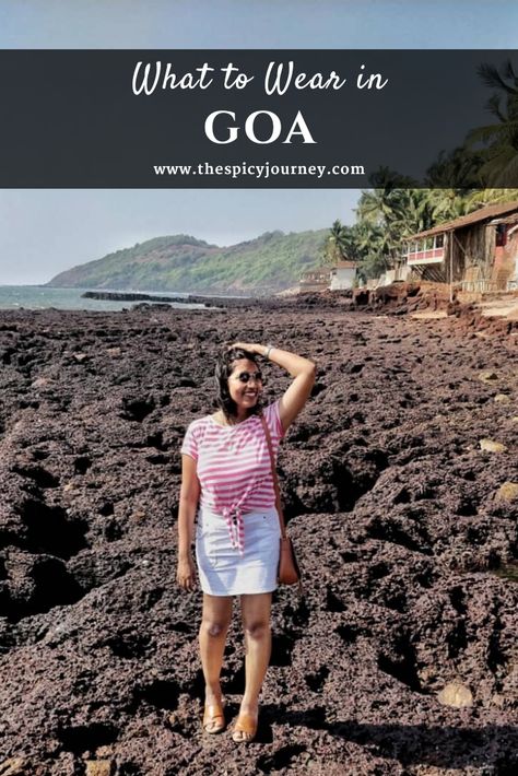 Discover the ultimate Goa fashion guide that tells you what to pack and what to wear in Goa to the beach. This Goa travel helpful guide will not only guide you to the best Goa outfits for women but also what clothes to pack for the Goa beach scene and other places to visit in Goa India. #goa #travel #india #fashion #packing Goa Travel Outfit, Goa Holiday Outfit, Outfit Idea For Goa Trip, Goa Airport Look, Goa Vacation Outfits Women, What To Wear In Goa Outfits For Women, Clothes For Goa Trip, Beach Outfits Women India, Beach Outfit Goa