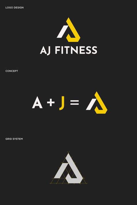 Hi! This logo design is for a personal fitness trainer AJ. I'd like you to share your thoughts about the logo design. Peace ✌️ #logo #design #fitness #gym #branding #aj All Logo Design, Fitness Logos Ideas, Sportswear Branding Design, Personal Training Logo Design, Athletic Logo Design Inspiration, Personal Trainer Brand Identity, Fitness Center Logo, Gym Logos Ideas, Logo And Branding Design