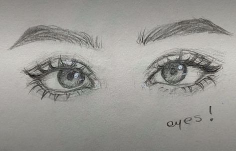 Face Features Sketches, Pretty Eyes Drawing, Semi Realism Eyes, Drawing Art Aesthetic, Easy Eye Drawing, Notice Me, Eye Sketch, Portraiture Drawing, Art Tools Drawing