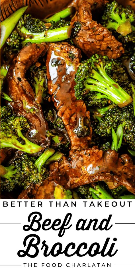 Beef and Broccoli from The Food Charlatan. Beef and Broccoli can be so hit and miss, right? Sometimes it's transcendent, other times it's gloopy and chewy. I've found the secrets! If you're a Chinese food lover, make this easy homemade Beef and Broccoli recipe for a healthy dinner that's fast and cheap! A few Asian pantry staples are all you need to make this stir fry that's better than takeout. A healthy, one-pan meal, done in less than an hour! Perfect for busy weeknights. My kids love it. Make Ahead Beef And Broccoli, Teriyaki Steak And Broccoli, Skirt Steak Beef And Broccoli, Beef Squares Recipes, Flank Steak Beef And Broccoli, Better Than Takeout Beef And Broccoli, Blackstone Beef And Broccoli, Beef N Broccoli Stir Fry, Broccoli Steak Stir Fry