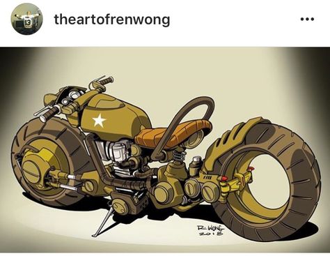 https://www.facebook.com/theArtofRenWong/photos/a.909500195754557/1561580843879819/?type=3 Fantasy Bike Concept, Dieselpunk Motorcycle, Bike Concept Art, Motorcycle Concept Art, Apocalypse Family, Bike Concept, Vehicle Concept, Futuristic Motorcycle, Motor Mobil