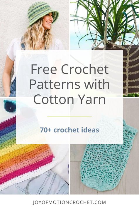 If you're in search of cotton yarn crochet patterns, you've come to the right place. This curated selection offers everything from home decor to stylish garments and accessories, all perfect for crocheting with cotton yarn. Cotton's natural softness and durability make it ideal for a wide range of projects, including summer wear and colorful, practical items. With cotton yarn's vast color palette, you can create vibrant, eye-catching pieces. Worsted Cotton Crochet Patterns, Easy Cotton Crochet Patterns Free, Crochet Projects Using Cotton Yarn, Crochet Pattern For Cotton Yarn, Crochet Pattern Cotton Yarn, Things To Make With Cotton Yarn, Cotton Yarn Projects Crochet, Small Cotton Crochet Projects, Sugarwheel Cotton Crochet Patterns Free