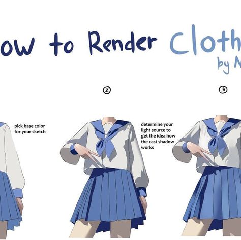 XPPen Canada on Instagram: "#XPPenTutorial Learn how to render clothes with tips from the talented @NyoFuyu__ (X)❤️  #art #drawing #artist #arthelp #draw #arttips #inspiration #digitalart" Rendered Clothes, How To Render Clothes Ibis Paint, How To Render Clothes, Rendering Clothes, Render Clothes, Clothes Rendering, Rendering Tut, Shading Clothes, Clothes Shading