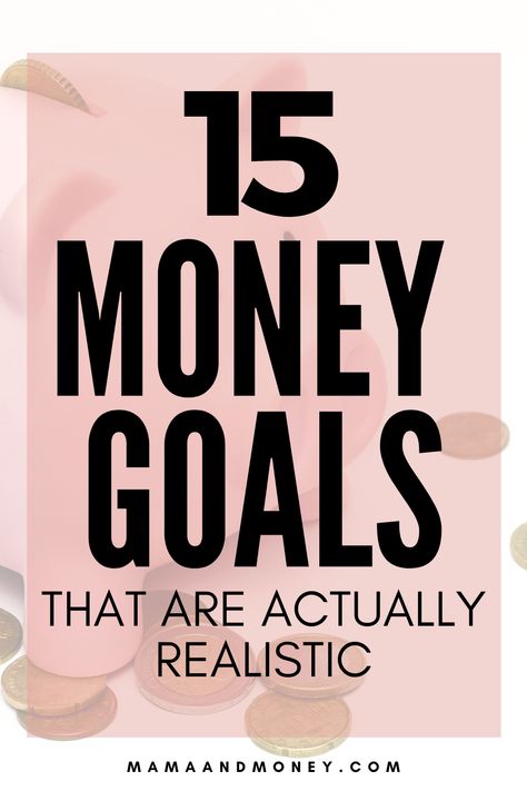 Not sure what money goals to work on this year? Get 15 financial goals examples to work toward this years to reach your money goals. #budget #moneygoals #financialgoals #financegoals #moneytips #daveramsey Financial Goals Ideas Personal Finance, Financial Goals In Your 40s, Finance Goals Ideas, Short Term Financial Goals Ideas, 2025 Financial Goals, New Year Financial Goals, 2024 Financial Goals, Monthly Financial Goals, Financial Goals Ideas