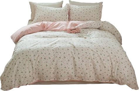 Twin Size Bedsheets, Pink Flower Duvet Cover, Pink And White Bed Sheets, Pink Flower Bedding, Bed Comforter Sets Pink, Pink Flower Sheets, Pink Teen Bedroom, Pink Floral Bedding, Floral Bed Sheets